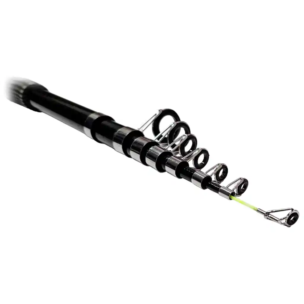 Caña Pescar Telescópica Barra 360 + Carrete Fina Fibra Pesca