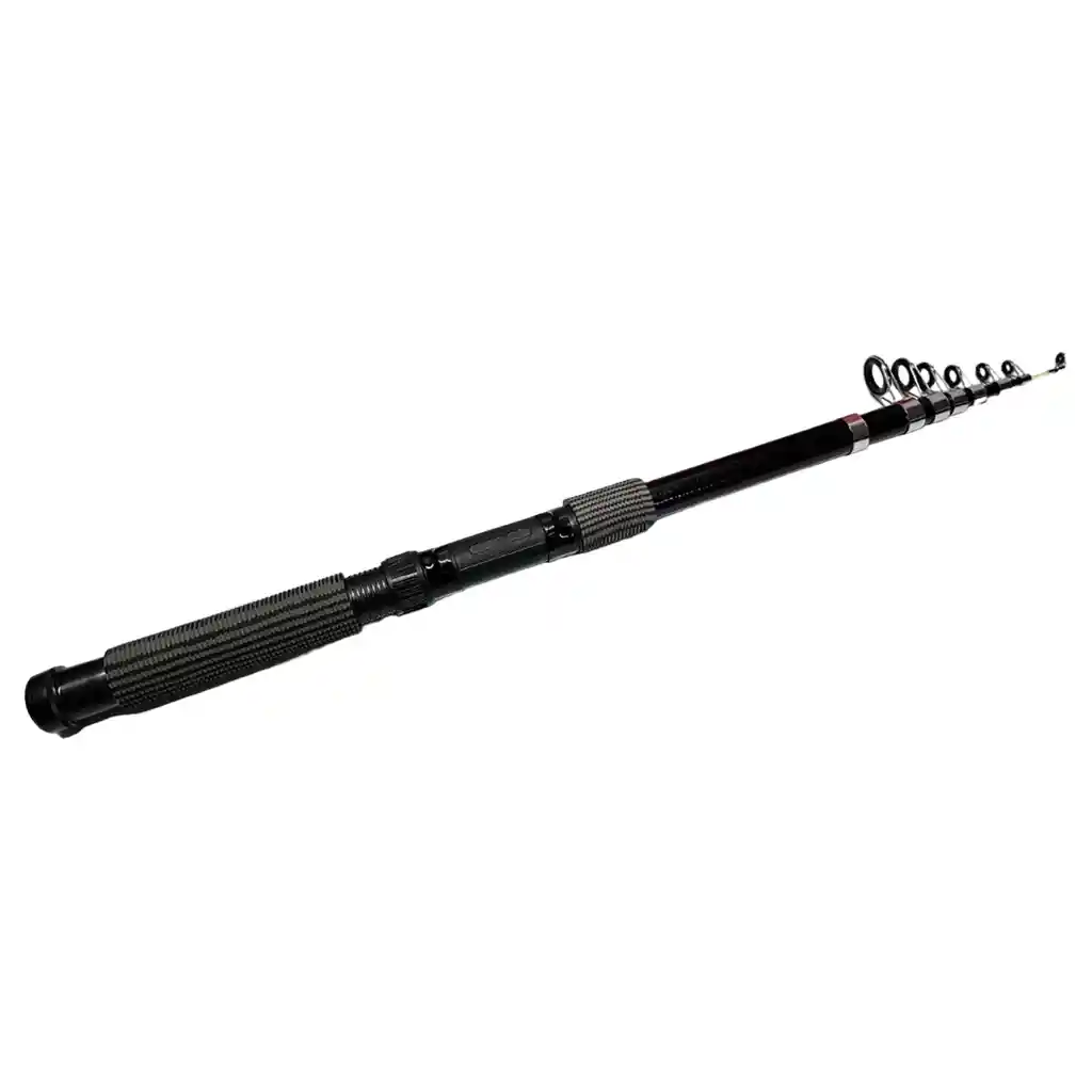 Caña Pescar Telescópica Barra 360 + Carrete Fina Fibra Pesca