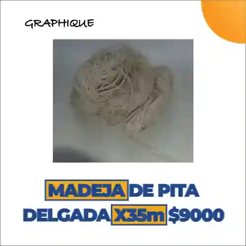 Madeja De Pita Delgada X 35mts