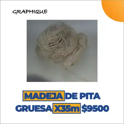 Madeja De Pita Gruesa X 35mts