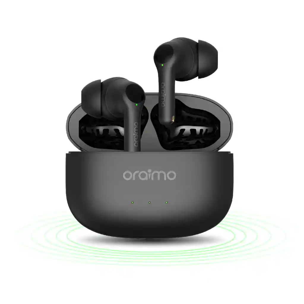 Audífonos Bluetooth 5.3 Iphone Android Oraimo Freepods 3c Negro