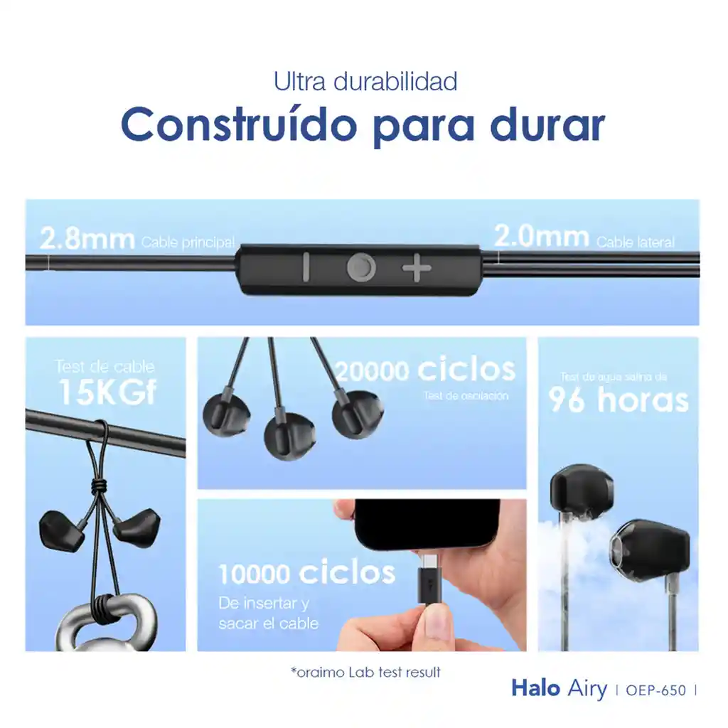 Audífonos Ergonomicos Tipo C Ultra Duraderos Halo Airy