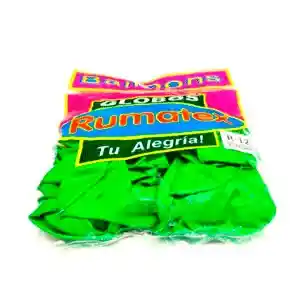 Bombas Globos Rumatex Verde Lima X12