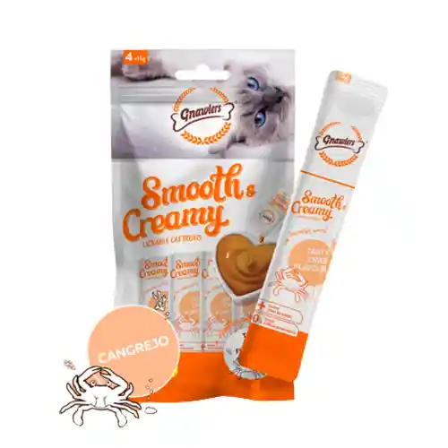 Snack Para Gato Smooth Creamy Cancrejo 60gr 4und