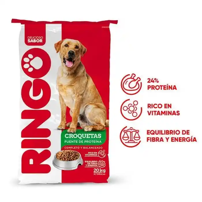 Alimento Seco Para Perro Ringo Croquetas 20 Kg