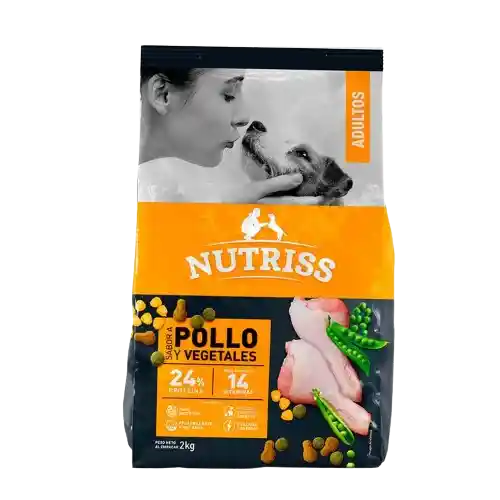 Nutriss Alimento Para Perro Adultos Pollo Y Vegetales 2 Kg