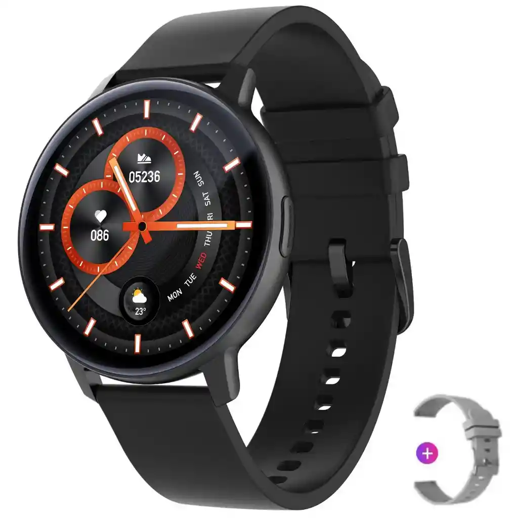 Reloj Inteligente Unisex Realiza Y Hace Llamadas Colmi Negro Smartwatch