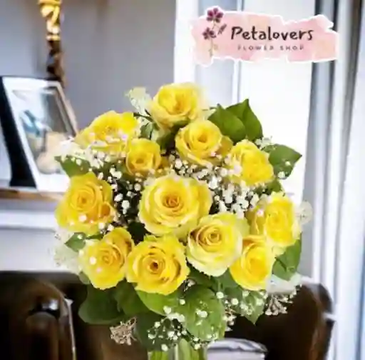 Rosas Amarillas, 12 Unidades