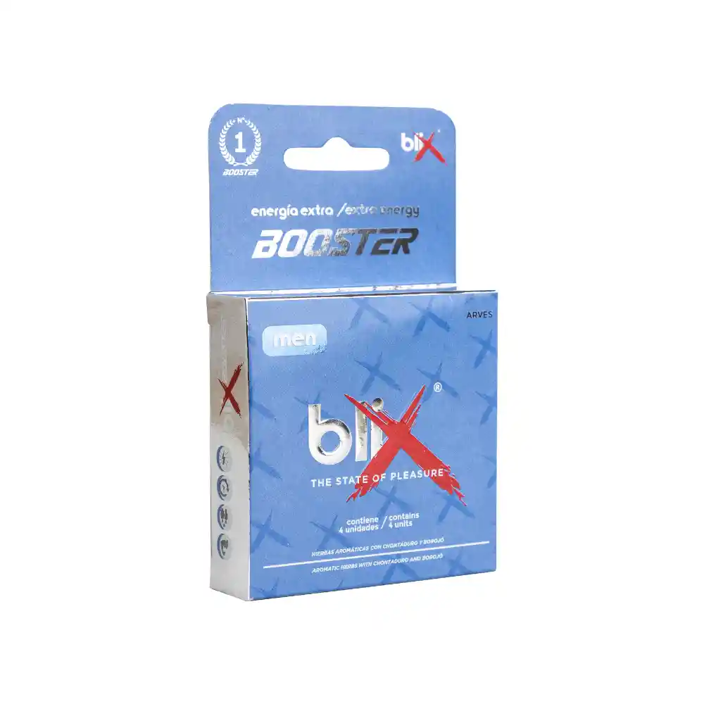 Potencializador Para Hombre Blix Booster X4