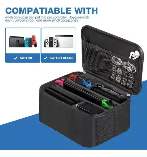 Maleta Estuche De Viaje Para Nintendo Switch Multiprotección