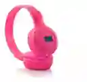 Diadema/auriculares Bluetooth N-65bt Pantalla Led, Usb, Sd Fm, Color Rosado