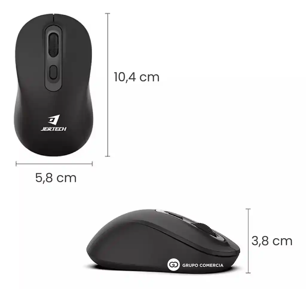 Mouse Jertech Sm-01 Inalámbrico 2.4g 1200 Dpi 4 Botones