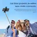 Palo De Selfie Inalámbrico Con Bluetooth, Luz De Relleno Led Negro