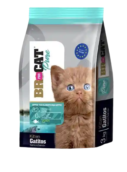 Br For Cat Pure Gatitos Salmon 1 Kg