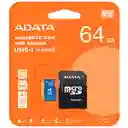 Adata Memoria Micro Sd 64gb Premier Microsdxc/sdhc Uhs-i Class10 (a1 V10)