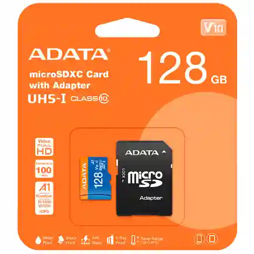 Adata Memoria Micro Sd 128gb Premier Microsdxc/sdhc Uhs-i Class10 (a1 V10)