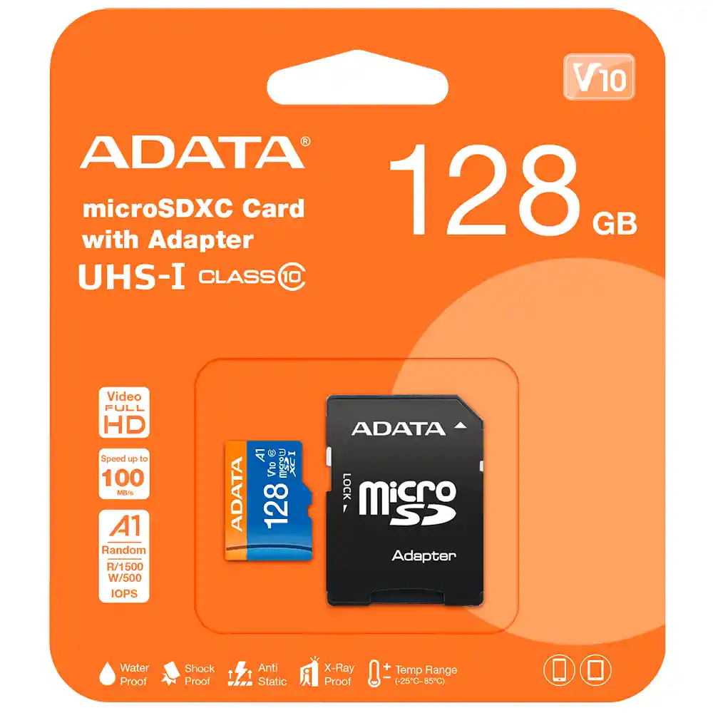 Adata Memoria Micro Sd 128gb Premier Microsdxc/sdhc Uhs-i Class10 (a1 V10)