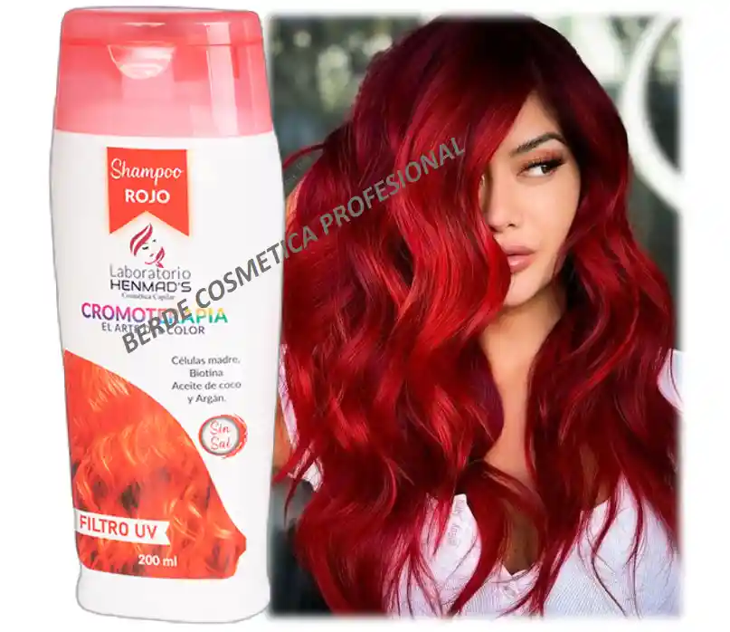 Shampoo Matizante Rojo 200ml Cromoterapia