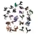 Pegatinas Stickers Calcomanias Calcas Adhesivos Coleccion Dragones X25 Und