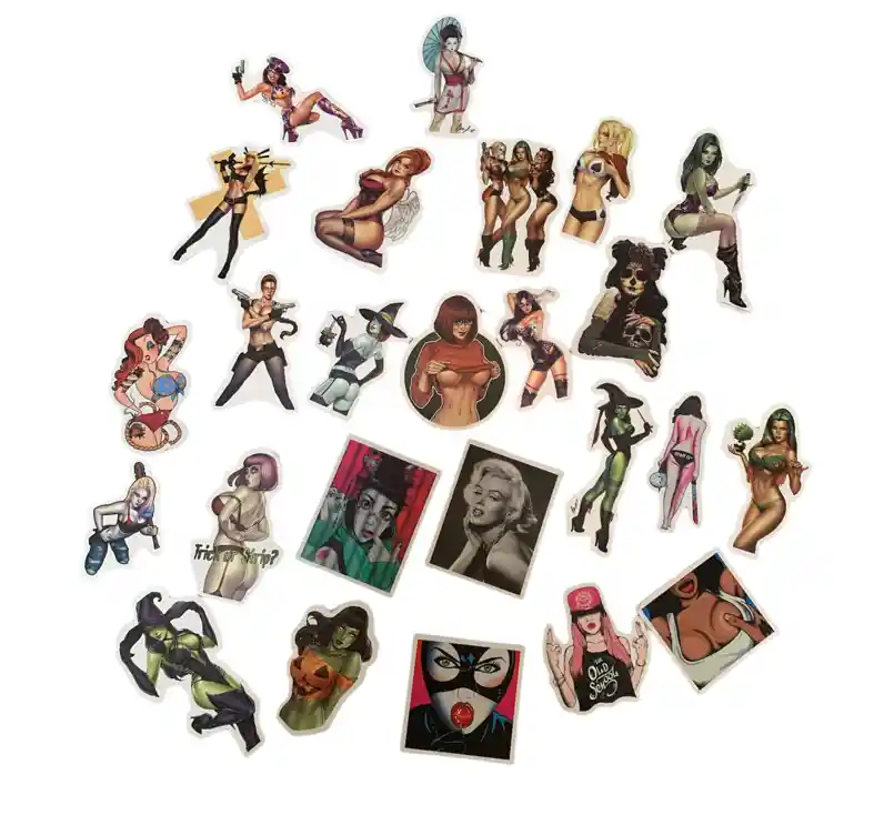 Pegatinas Stickers Calcomanias Calcas Adhesivos Coleccion Mujeres Eroticas X25 Und