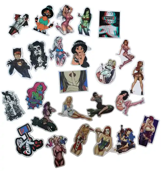 Pegatinas Stickers Calcomanias Calcas Adhesivos Coleccion Mujeres Eroticas X25 Und