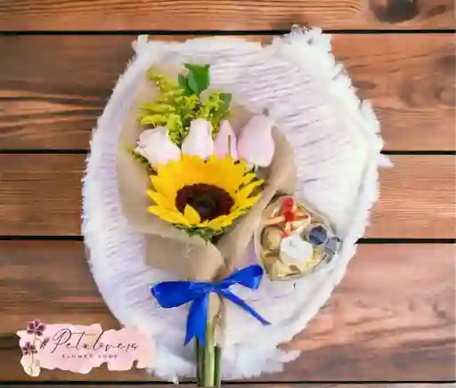 Rosas Dia De La Mujer Girasoles Y Rosas