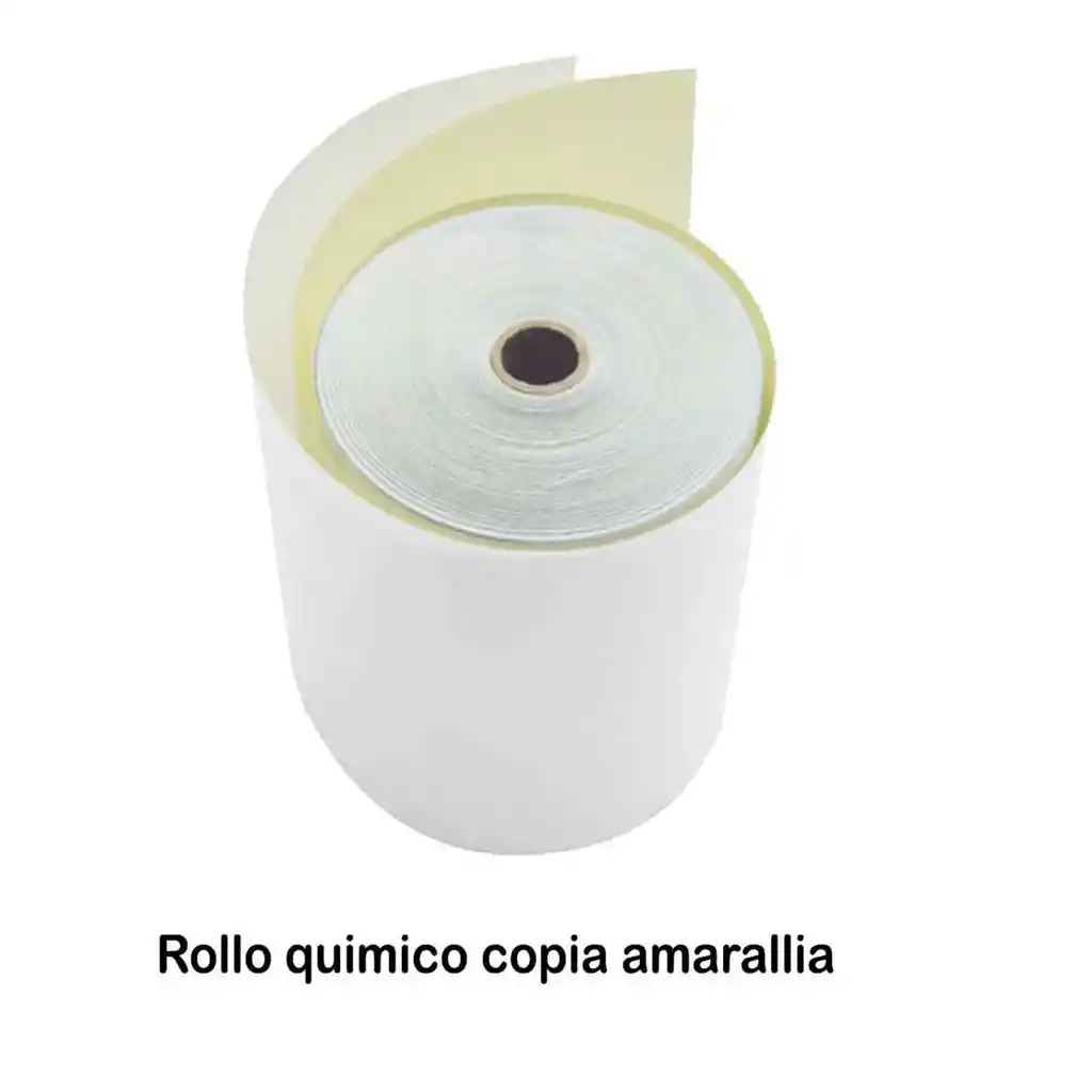 Rollo Quimico Copia Amarilla 76 Mm * 30 Metros * 6 Unidades