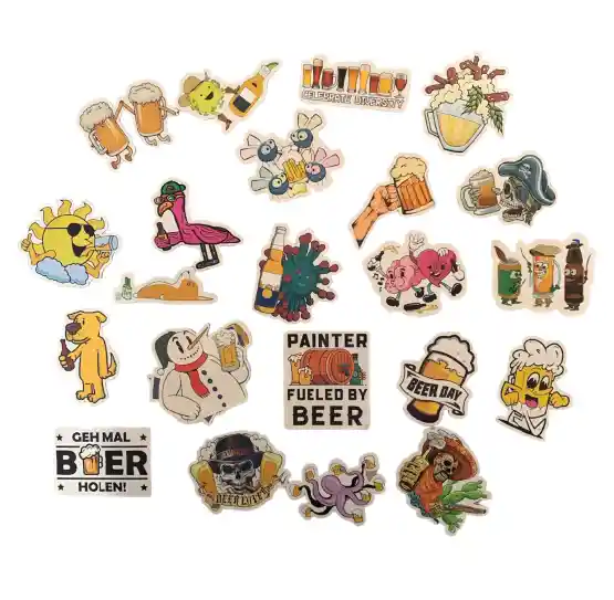 Pegatinas Stickers Calcomanias Calcas Adhesivos Coleccion Cervezas X25 Und