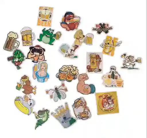 Pegatinas Stickers Calcomanias Calcas Adhesivos Coleccion Cervezas X25 Und