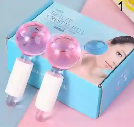 Ice Globes Masajeador Bola De Cristal X2 Pzas Cuidado Facial