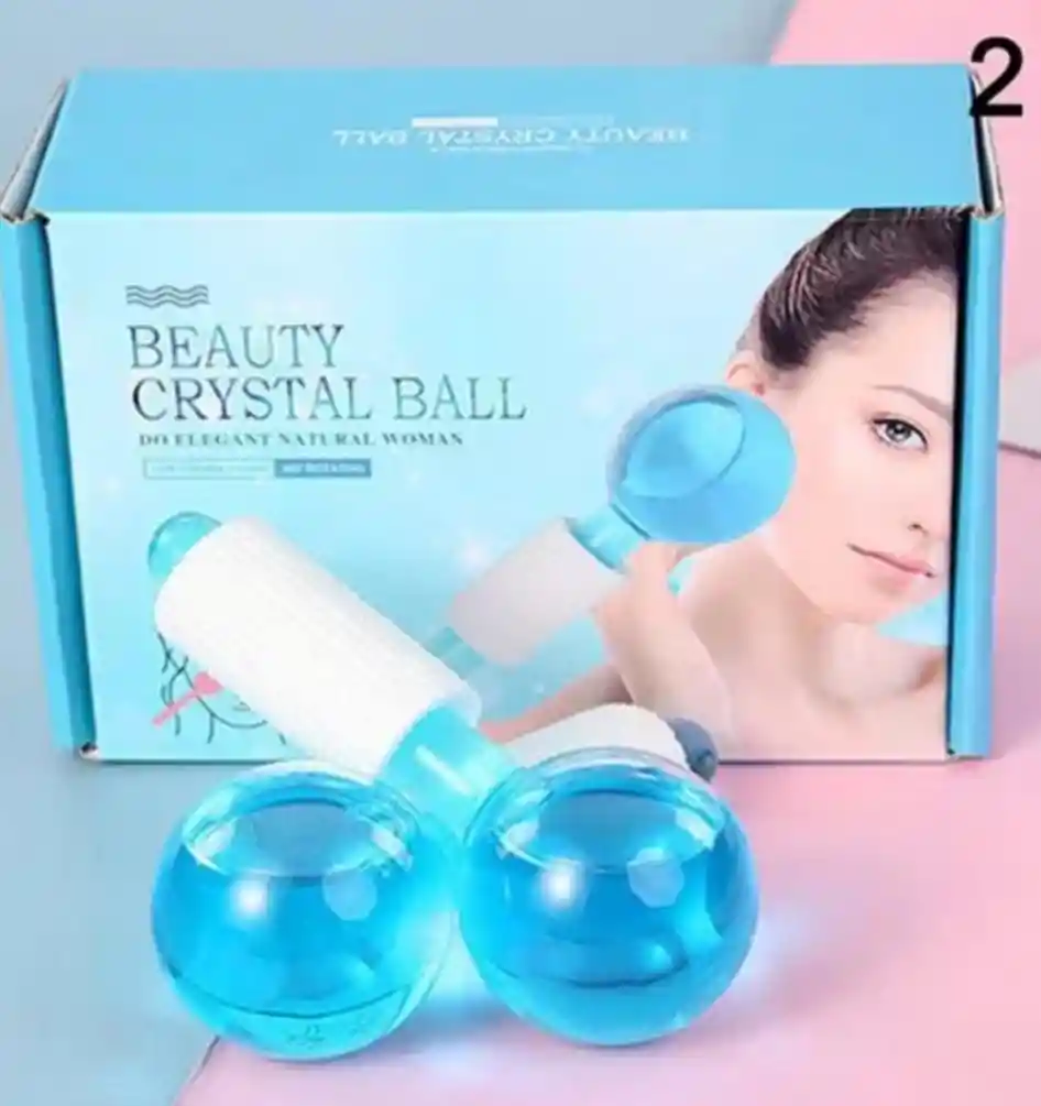 Ice Globes Masajeador Bola De Cristal X2 Pzas Cuidado Facial