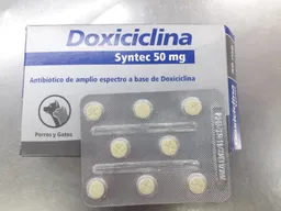 Doxiciclina 50 Mg X Unidad Antibiotico Para Perros Y Gatos Doxiciclina Para Mascotas 50 Mg X Unidad X Pasta
