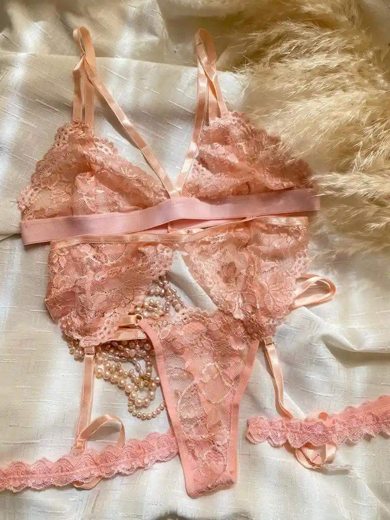 Arnés Lenceria De Encajes Sensual Mujer Erotica