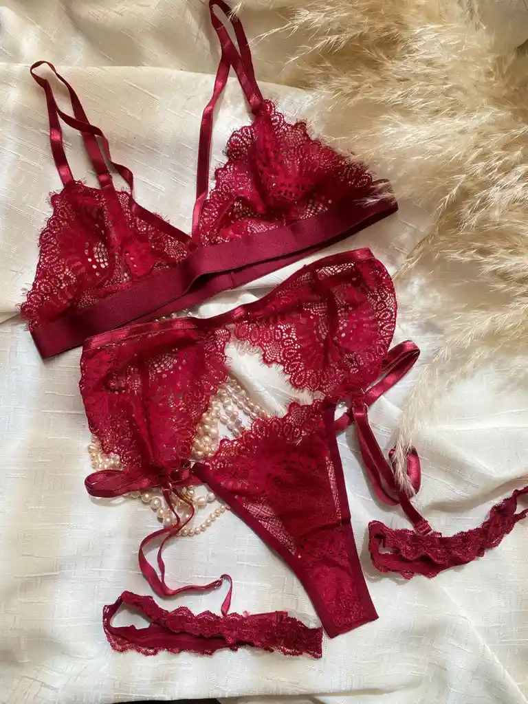 Arnés Lenceria De Encajes Sensual Mujer Erotica