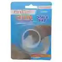 Cinta Doble Faz Transparente 18 Mm X 2 Metros