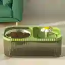 Fuente De Agua Para Gatos Con Comedero