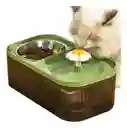 Fuente De Agua Para Gatos Con Comedero