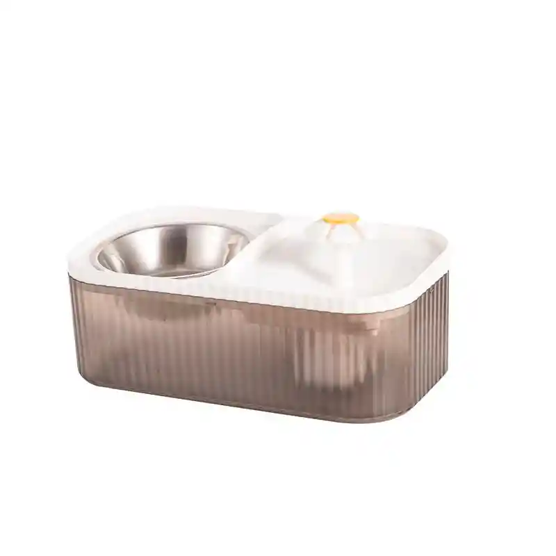Fuente De Agua Para Gatos Con Comedero