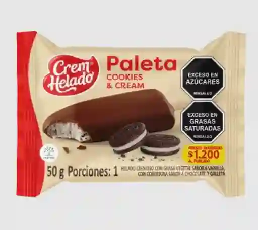 Paleta Crem Helado Cookies And Cream