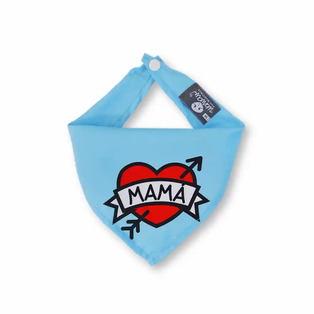 Pañoleta M Sub Mamá Azul Corazón Grande