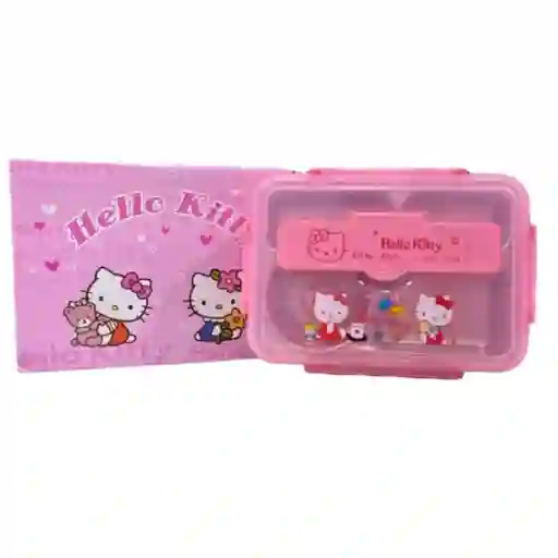 Fiambrera De Acero Inoxidable A Prueba De Fugas Color Rosa Hello Kitty