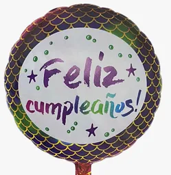 Globo Metalizado Feliz Cumpleaños Sirena