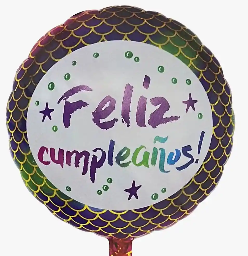 Globo Metalizado Feliz Cumpleaños Sirena