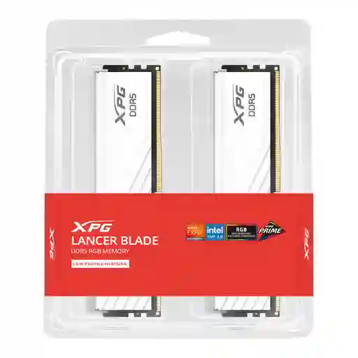 Kit Memoria Ram Pc Xpg Lancer Blade Ddr5 48gb 6000mt/s Blanca (2x 24gb)