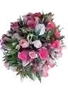 Arreglo De Astromelia Y Rosas