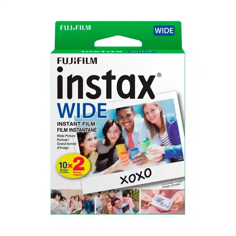 Pelicula Fotografica Instantanea Fujifilm Instax Wide X 20 Hojas