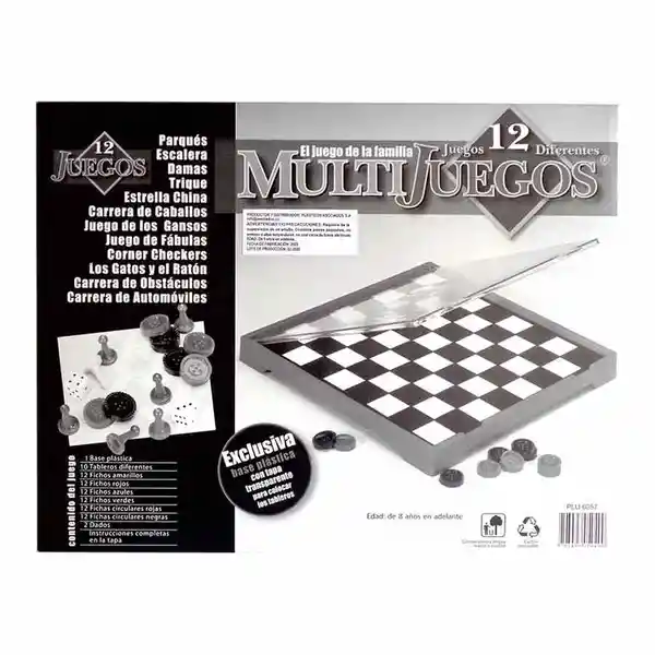 MULTIJUEGOS Kit de 12 Juegos Didácticos