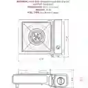 Fogon Estufa Calentador Portatil Camping + Gas Butano Floppi Fl-hg01