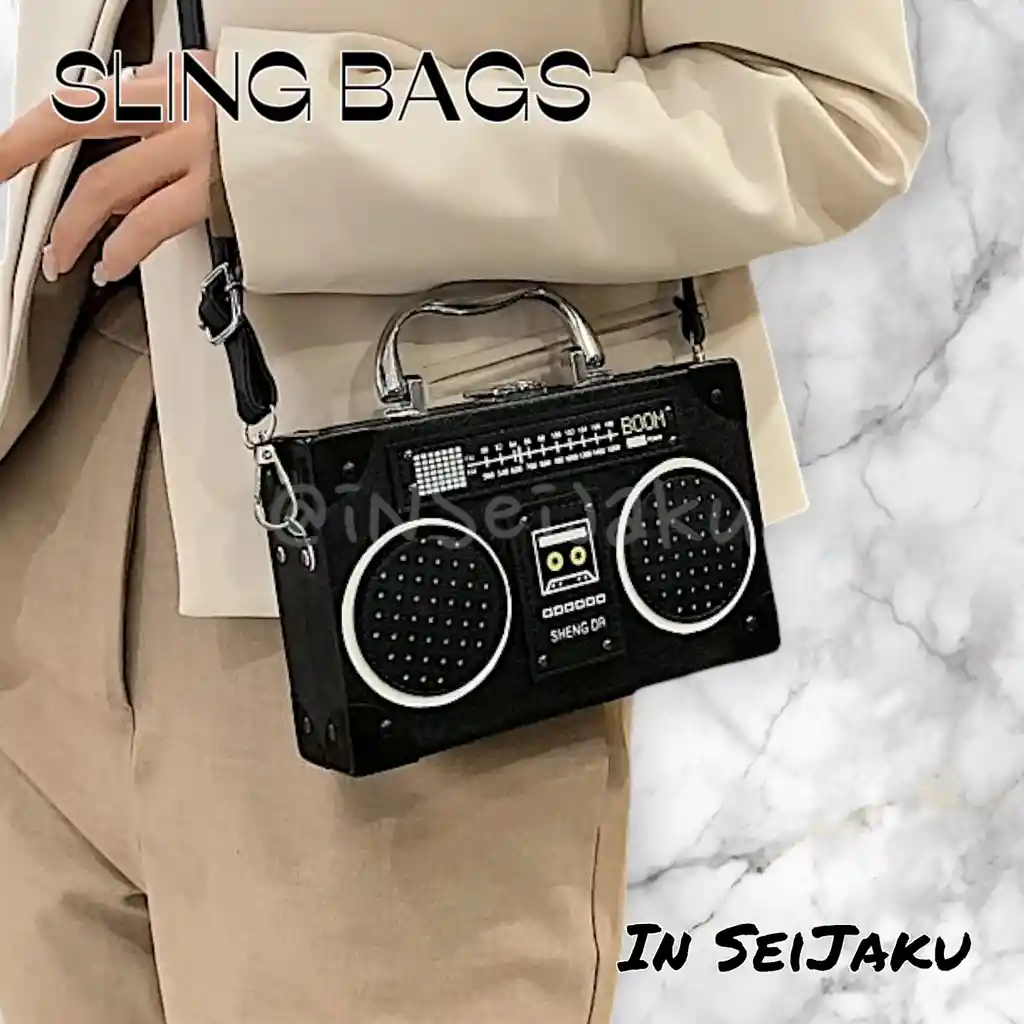 Sling Bag Radio Negro