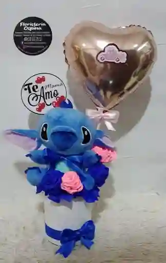 Arreglo Stitch Y Globos